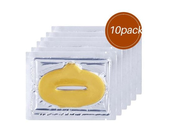 Mosecare Golden Collagen Lip Mask Set – Hydrating Anti-Aging Lip Patches (10pcs)