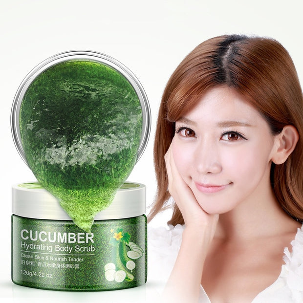 Mosecare Cucumber Whitening Body Scrub – Exfoliating Peeling Cream for Smooth & Bright Skin
