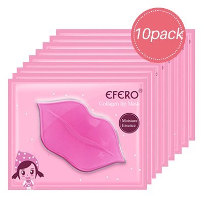 Mosecare Golden Collagen Lip Mask Set – Hydrating Anti-Aging Lip Patches (10pcs)