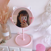 Mosecare Folding Desktop Makeup Mirror – Portable Vanity Mirror for Student Dormitory & Beauty