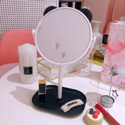 Mosecare Folding Desktop Makeup Mirror – Portable Vanity Mirror for Student Dormitory & Beauty