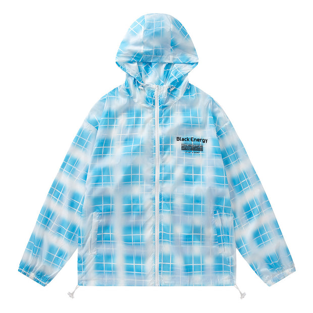 Mosecare Gradient Plaid Lightweight Sun Protection Clothing