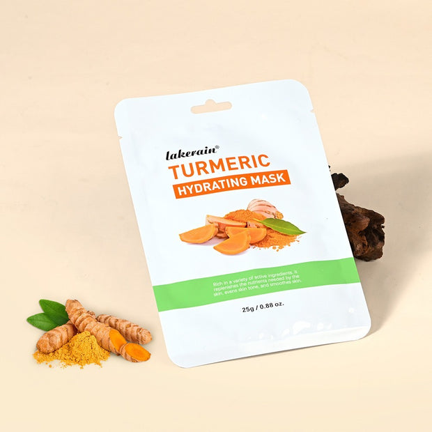 Mosecare Turmeric Hydrating Facial Mask – Moisturizing & Brightening Skincare Sheet Mask