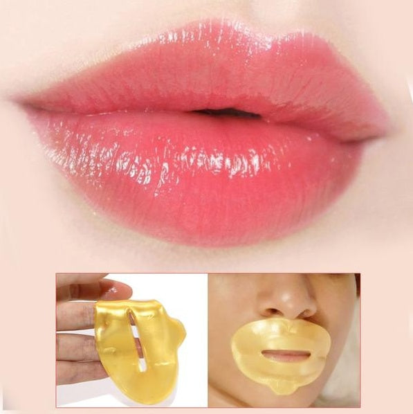 Mosecare Golden Collagen Lip Mask Set – Hydrating Anti-Aging Lip Patches (10pcs)