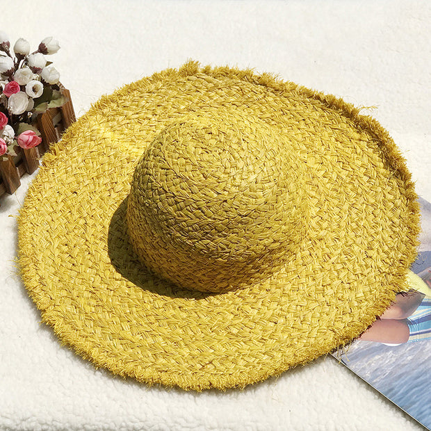 Mosecare Natural Lafite Sun Protection Hat – Large Brim Straw Hat for Women