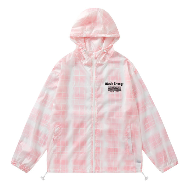 Mosecare Gradient Plaid Lightweight Sun Protection Clothing