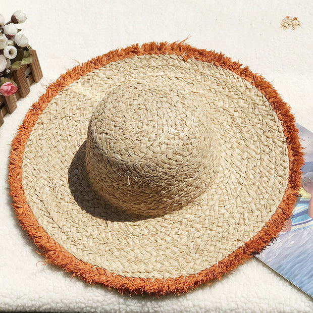 Mosecare Natural Lafite Sun Protection Hat – Large Brim Straw Hat for Women