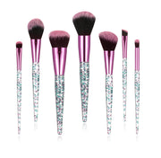 Mosecare 7-Piece Beauty Tools Makeup Brush Set – Eye, Blush & Face Brushes with Colorful Handles