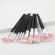 Mosecare 10-Piece Professional Makeup Brush Set – Nylon Bristles with Wooden Handles