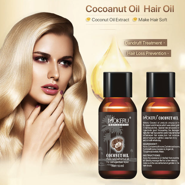 Mosecare Coconut Oil Hair Repair Serum – Anti-Frizz & Damage-Repair Treatment