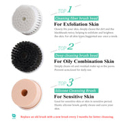 Mosecare Electric Rotary Face Cleansing Brush – Waterproof Portable Facial Cleaner