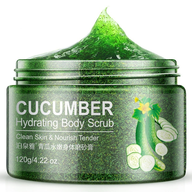 Mosecare Cucumber Whitening Body Scrub – Exfoliating Peeling Cream for Smooth & Bright Skin