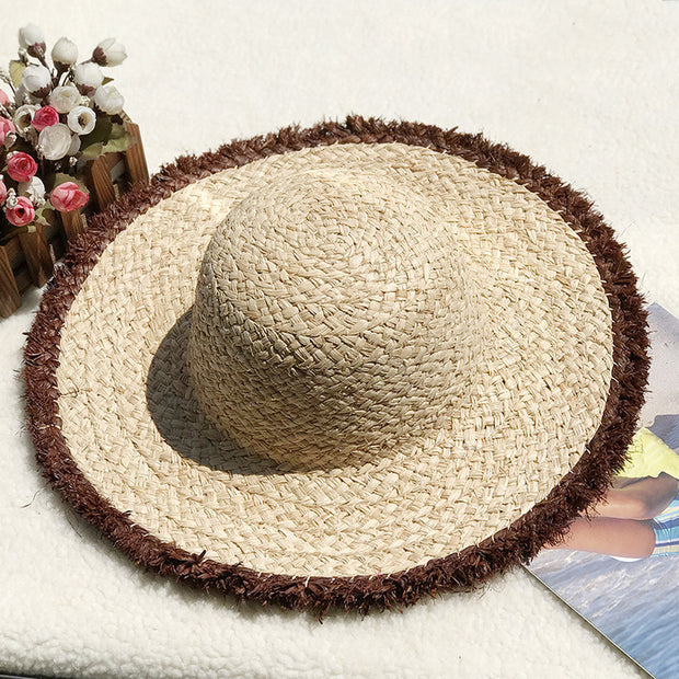 Mosecare Natural Lafite Sun Protection Hat – Large Brim Straw Hat for Women
