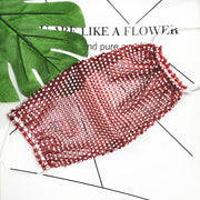 Mosecare Rhinestone Decorative Face Mask – Stylish Hanging-Ear Sparkling Mask for Women