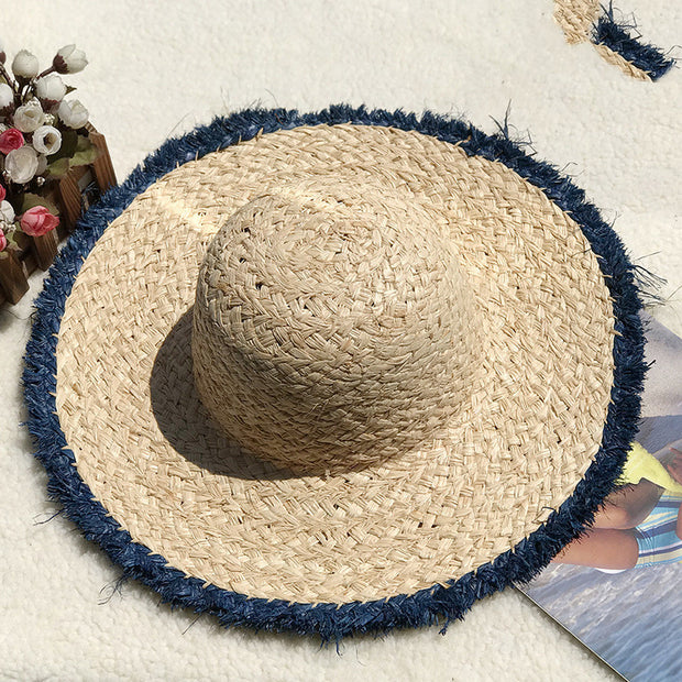 Mosecare Natural Lafite Sun Protection Hat – Large Brim Straw Hat for Women